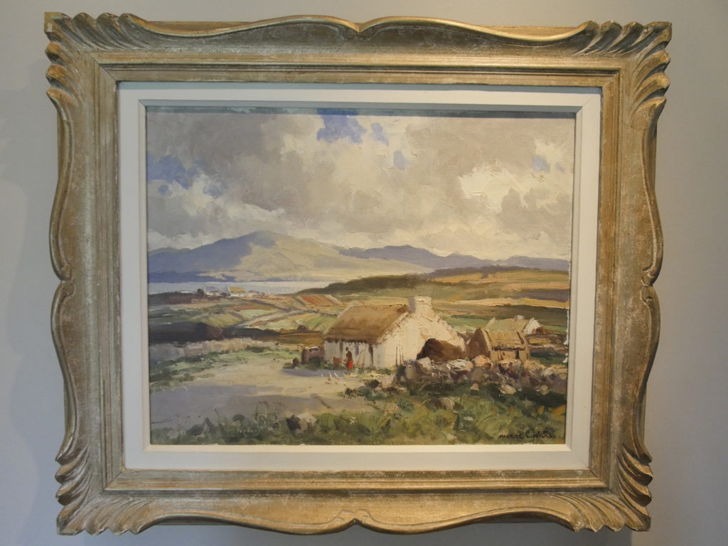 Painting of Thatched Cottage, The Rosses, Donegal, by Maurice Wilks