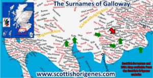 Fig 5 - Surnames of Galloway 