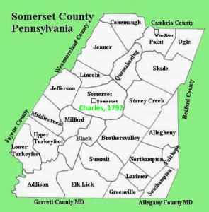 Somerset County, Pennsylvania (Charles McKee in Somerset Twp 1792)