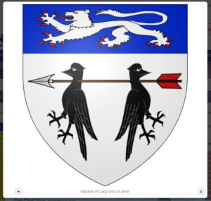 Coat of Arms for McKie (M'Kie, MacKie) clan - 1320