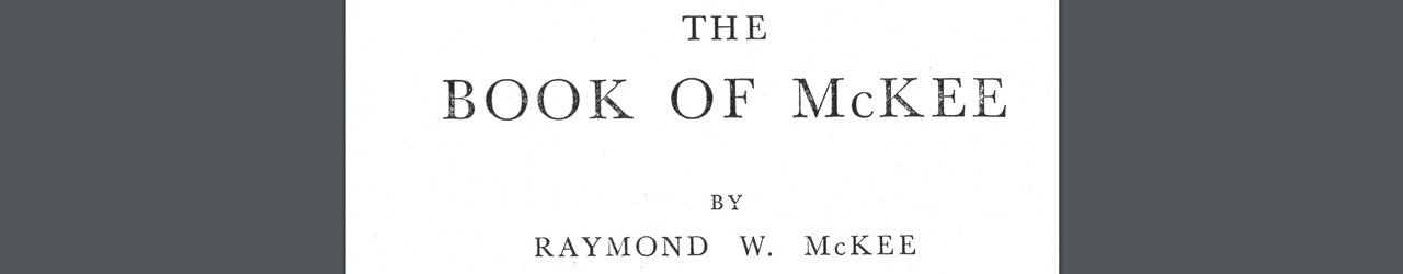 The Book of McKee - R. McKee